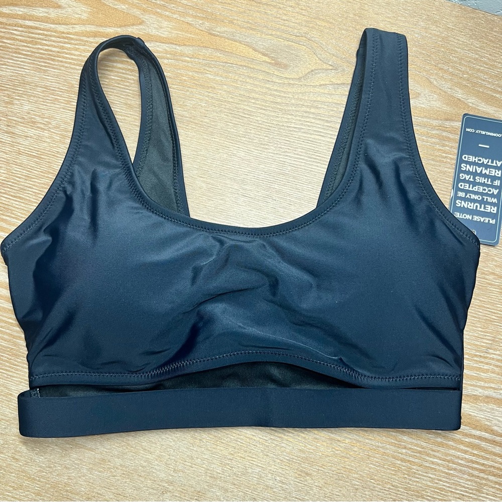 🌊Classic Black Scoop Bikini Top — Supportive Everyday Swim Bralette